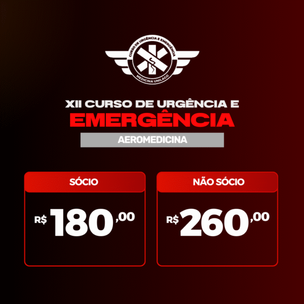 XII CURSO URGÊNCIA E EMERGÊNCIA - EDIÇÃO AEROMEDICINA - Imagem 3